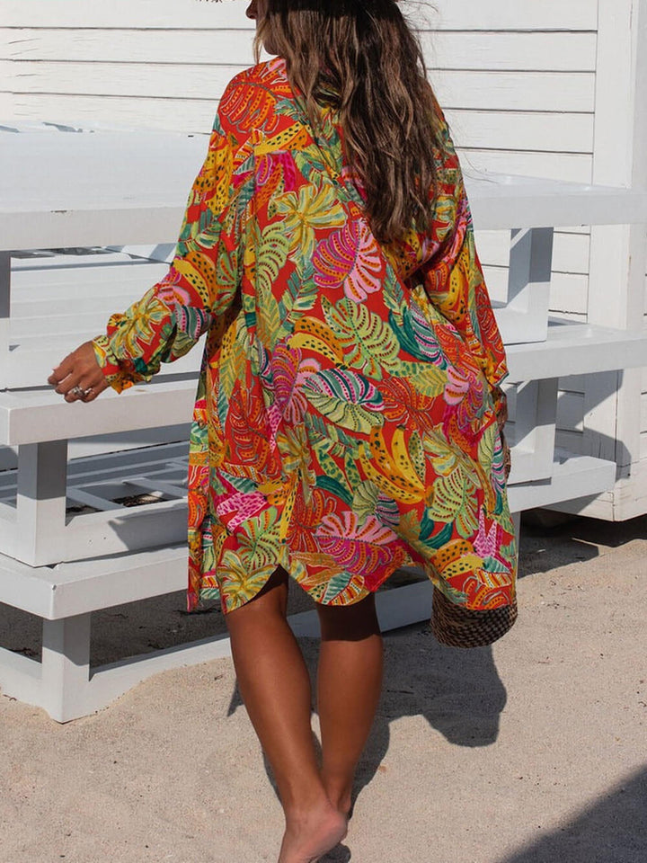 Leslie | Printed Button-Down Maxi Dress