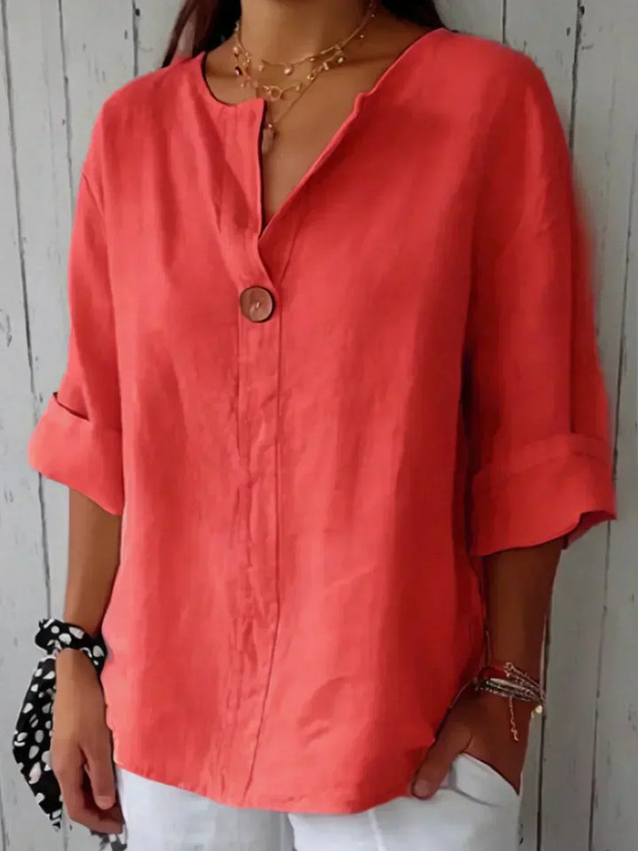 Clara | Elegant V-Neck Blouse