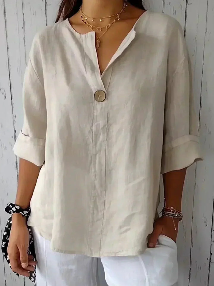 Clara | Elegant V-Neck Blouse