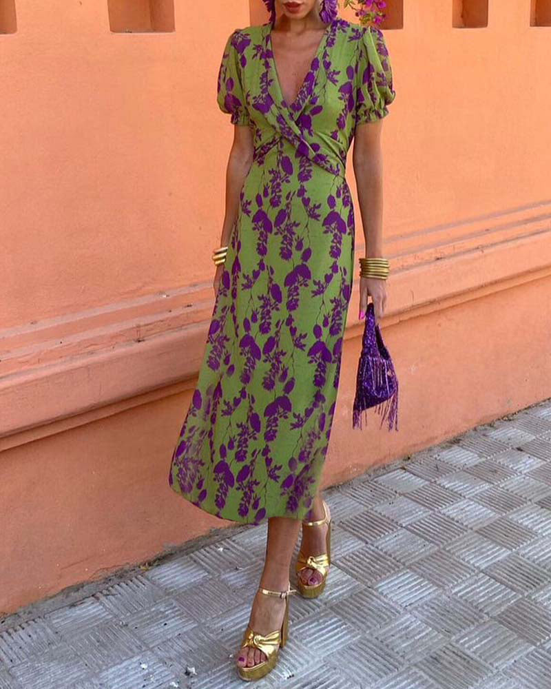 Angelina | Stunning V-Neck Midi Dress