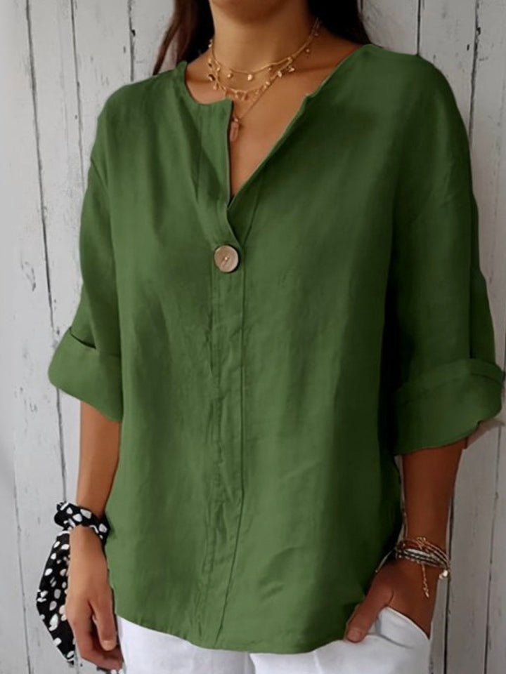 Clara | Elegant V-Neck Blouse