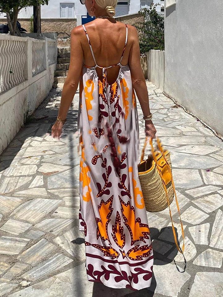 Charlie | Printed Sleeveless Maxi Dress