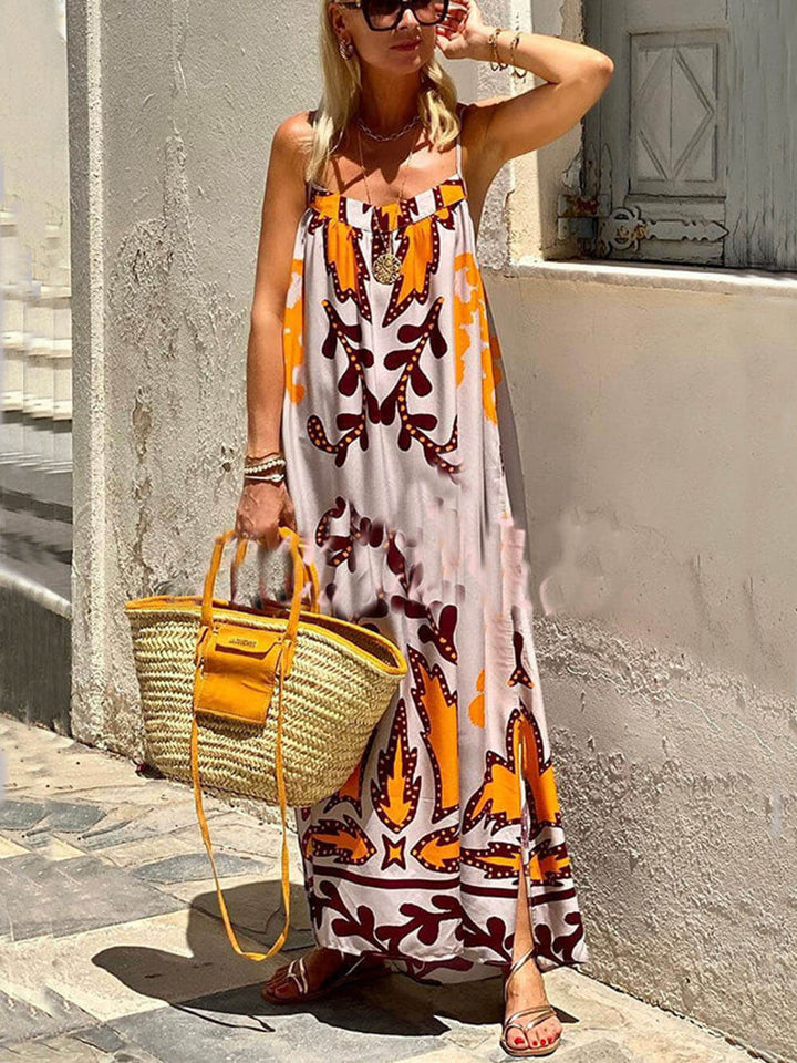 Charlie | Printed Sleeveless Maxi Dress