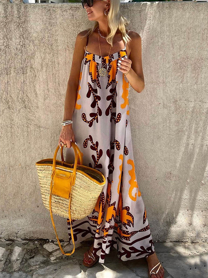 Charlie | Printed Sleeveless Maxi Dress