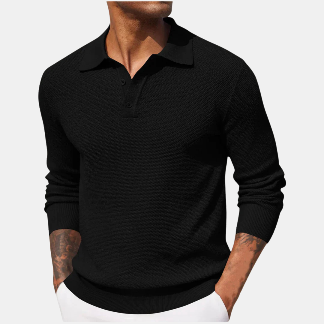 Antonio™  | Polo a Maniche Lunghe in Piquet