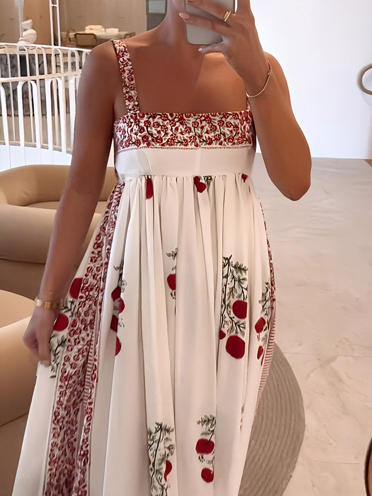 Maggie | Trendy Floral Print Maxi Dress