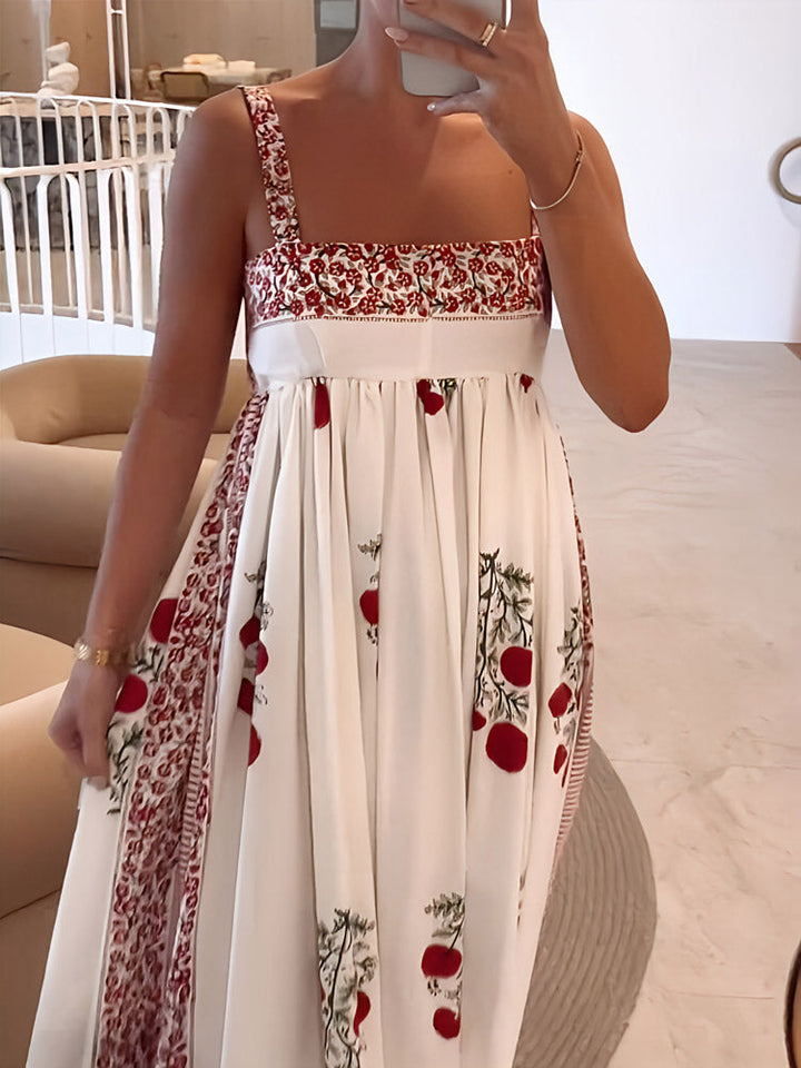 Maggie | Trendy Floral Print Maxi Dress