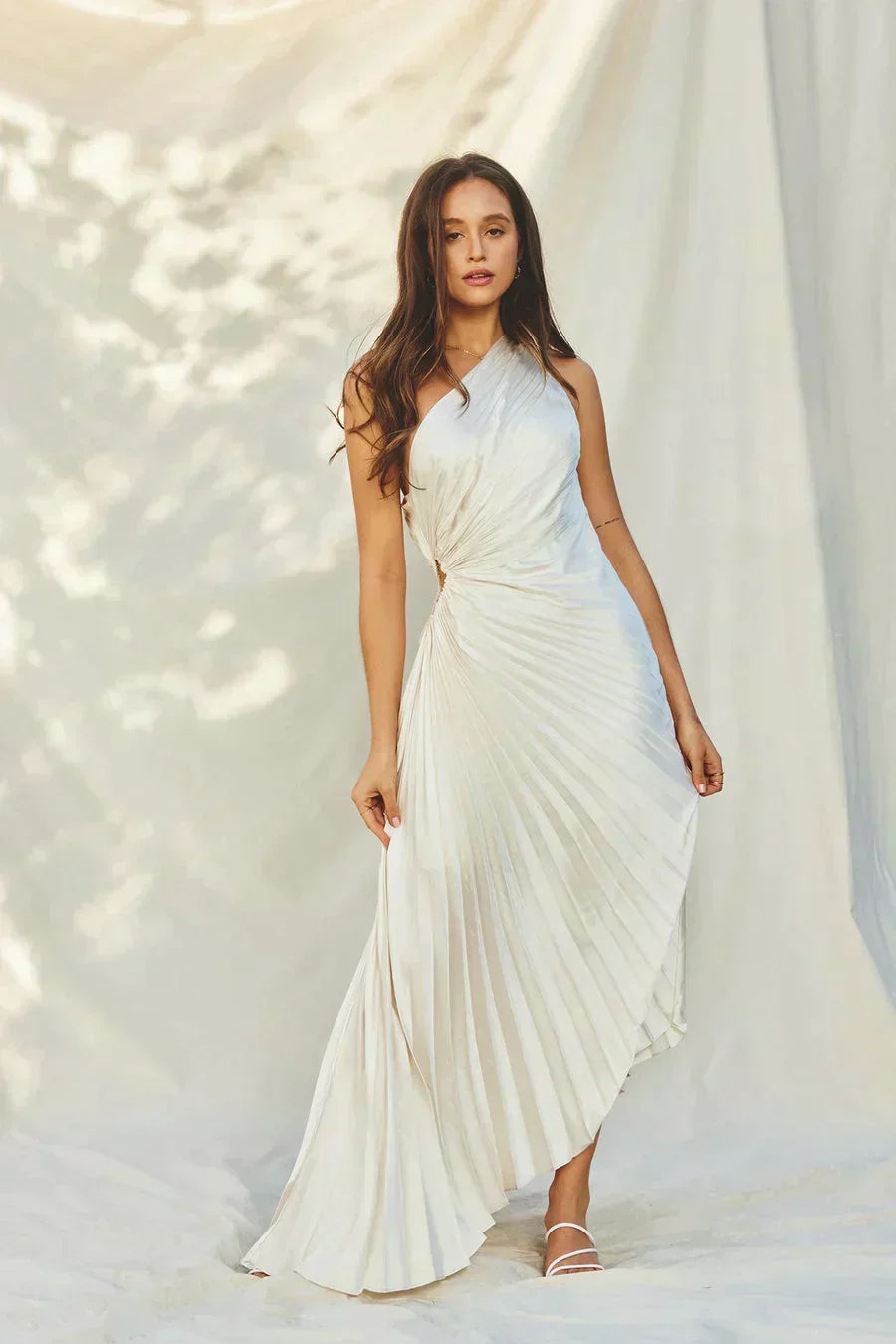 Rhea | One-Shoulder Midi