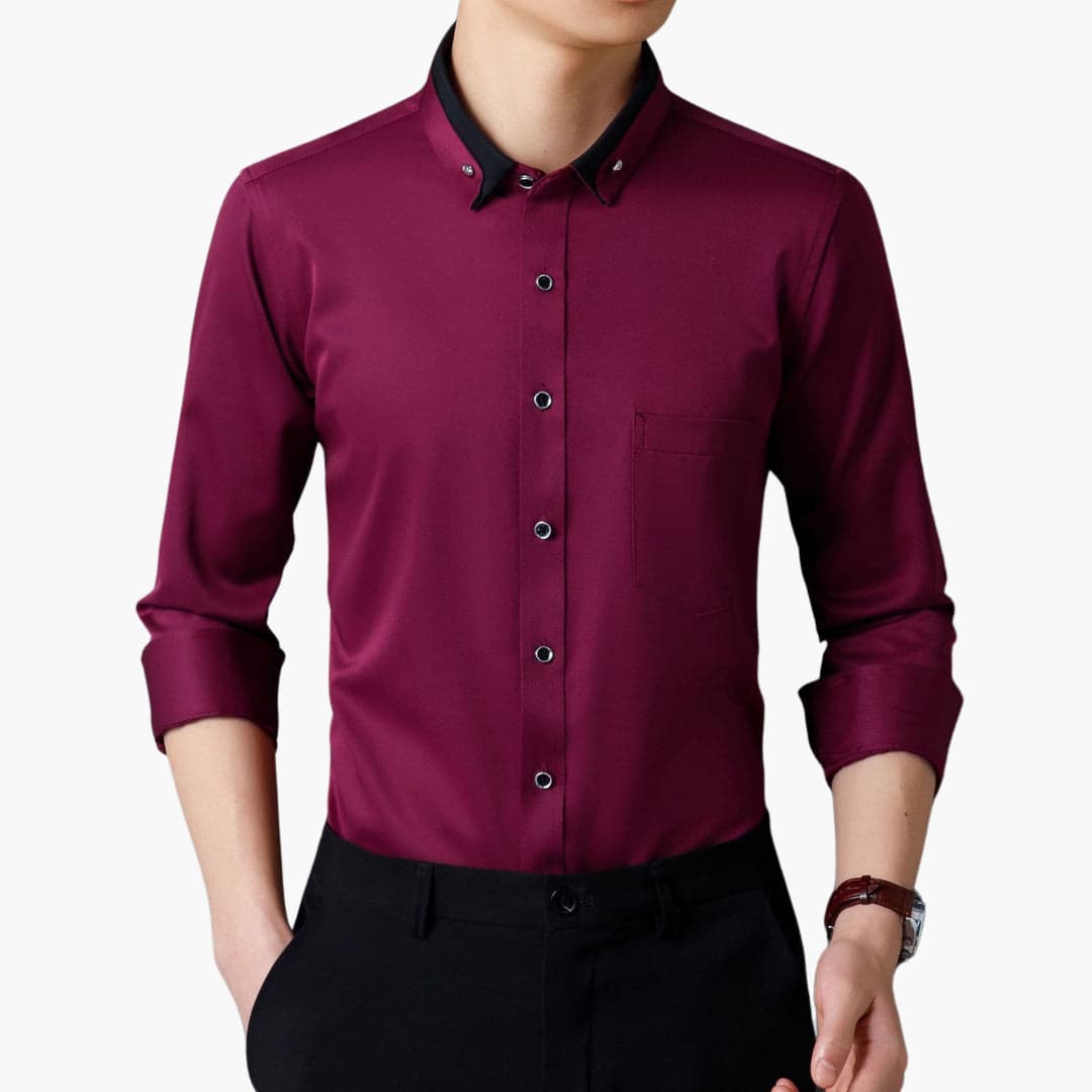 Paul™ | Camicia Elegante A Contrasto