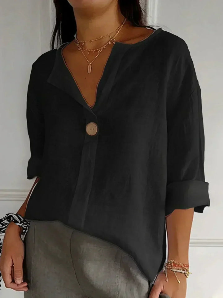 Clara | Elegant V-Neck Blouse
