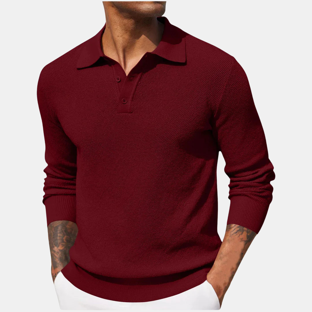 Antonio™  | Polo a Maniche Lunghe in Piquet