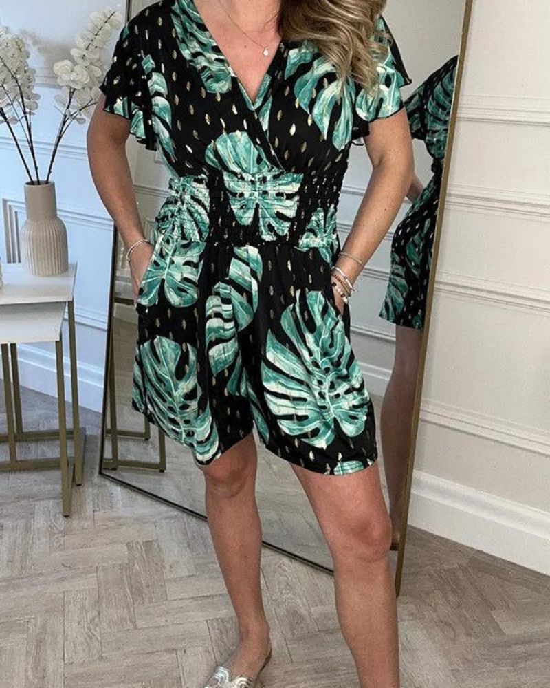 VAYNARA | FLORAL POCKET ROMPERS