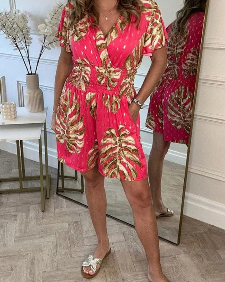 VAYNARA | FLORAL POCKET ROMPERS
