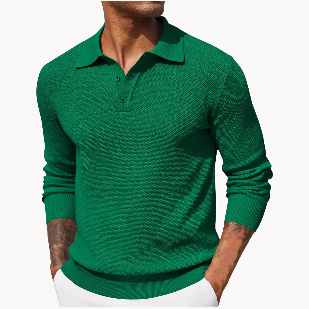Antonio™  | Polo a Maniche Lunghe in Piquet