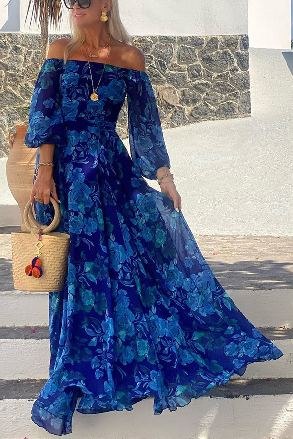Francesca - Floral Off-Shoulder Maxi Dress