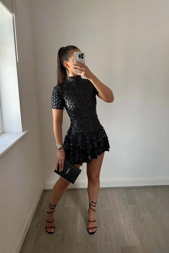Lennie | High Neck Mini Dress