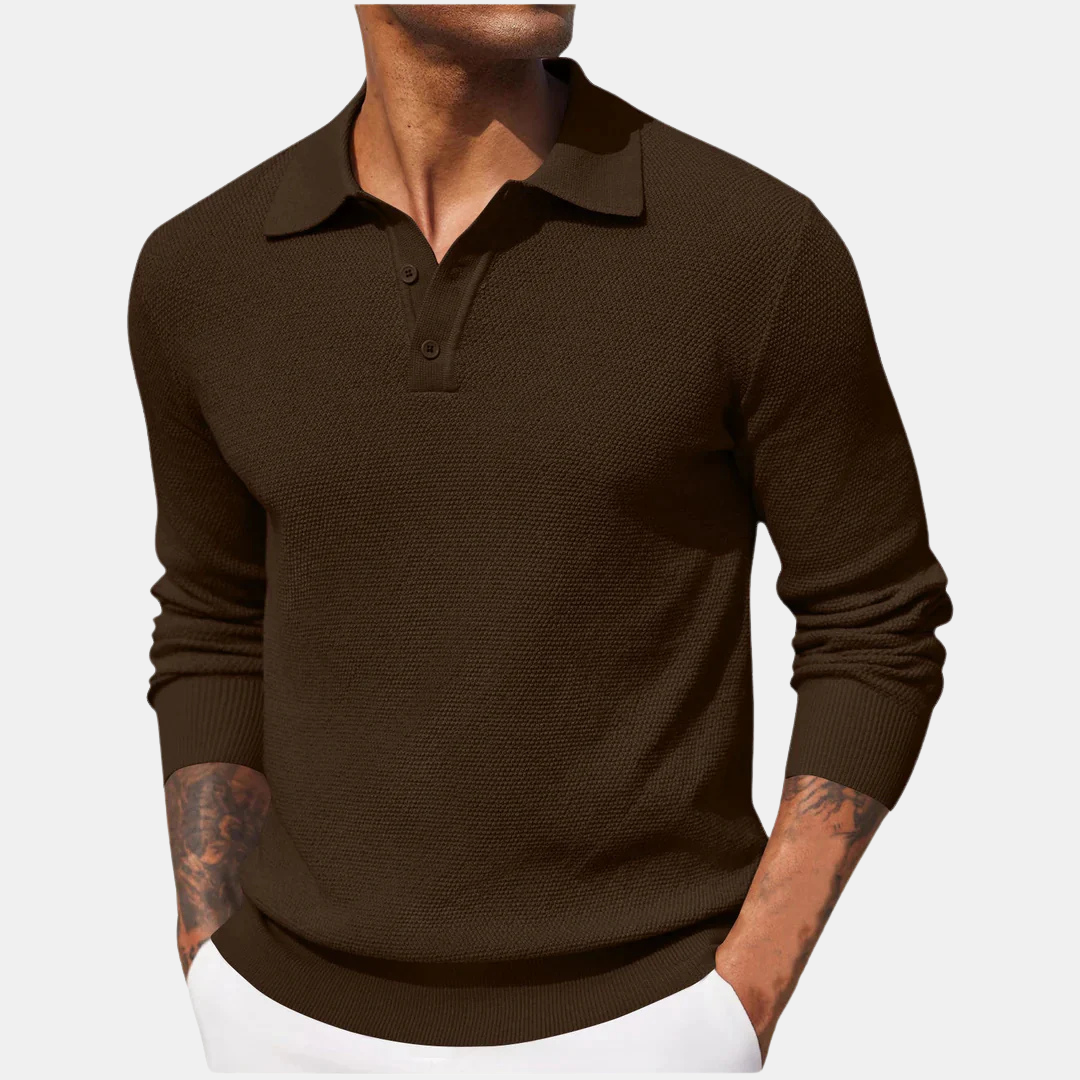 Antonio™  | Polo a Maniche Lunghe in Piquet