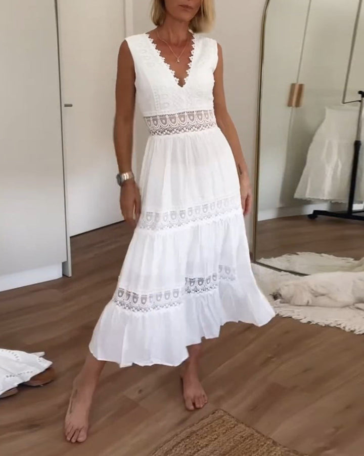 Clover | WHITE LACE DRESS