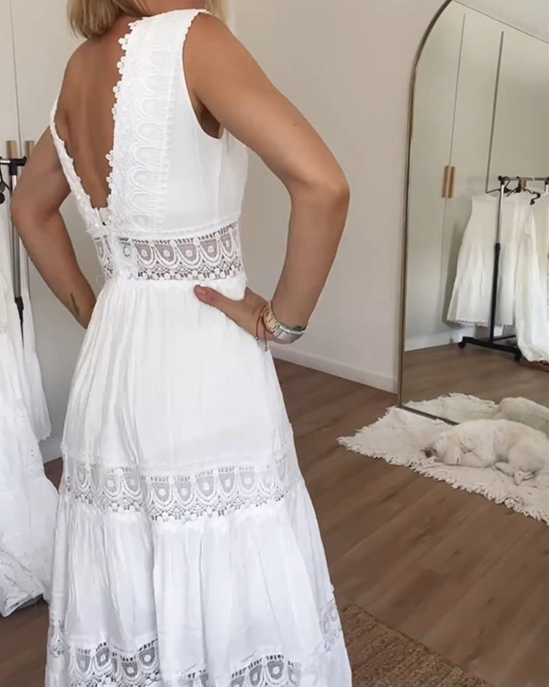 Clover | WHITE LACE DRESS