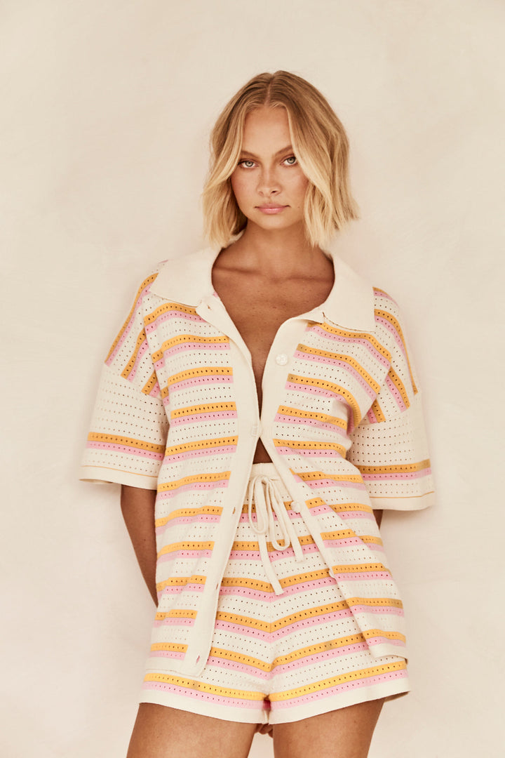 Caressa | Multicoloured Knit Set