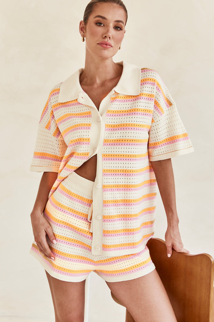 Caressa | Multicoloured Knit Set