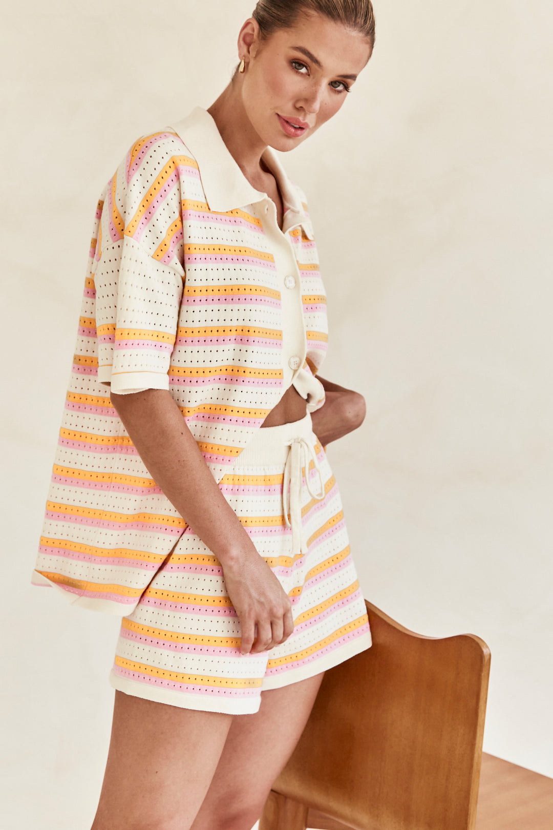 Caressa | Multicoloured Knit Set