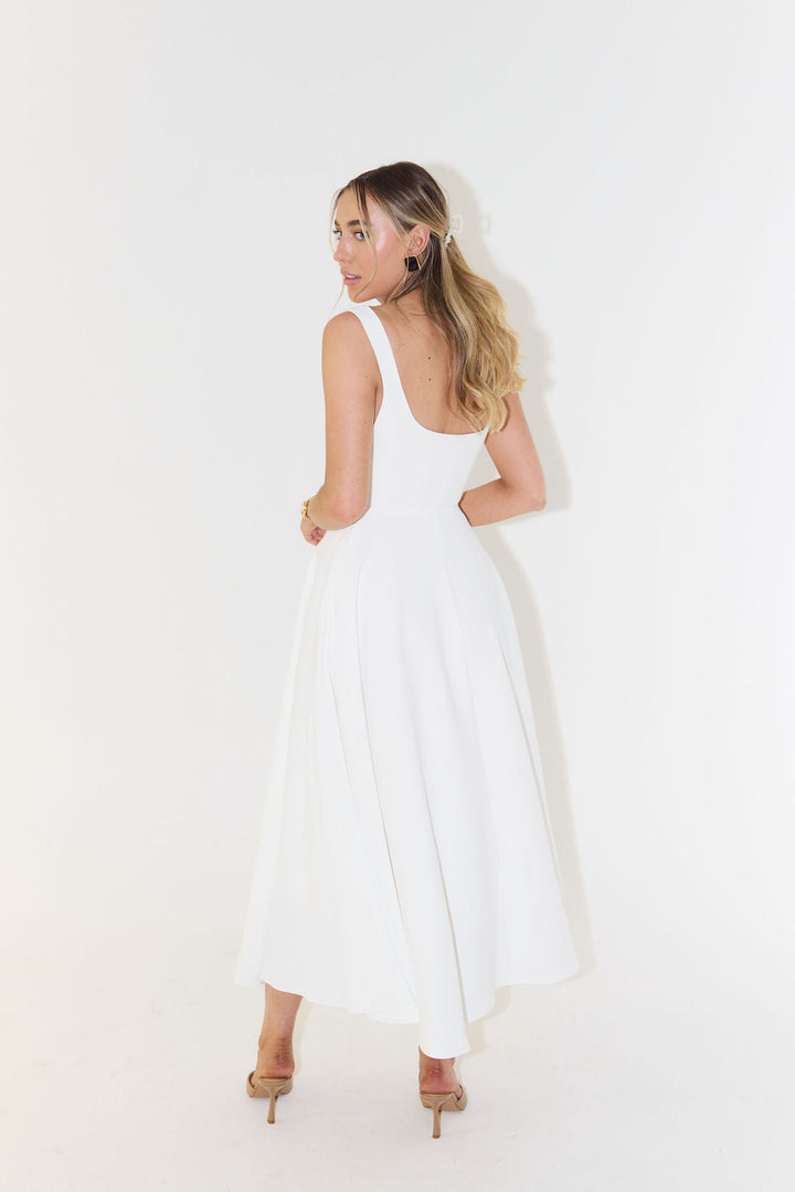 Yade | High-Waisted Midi Dress