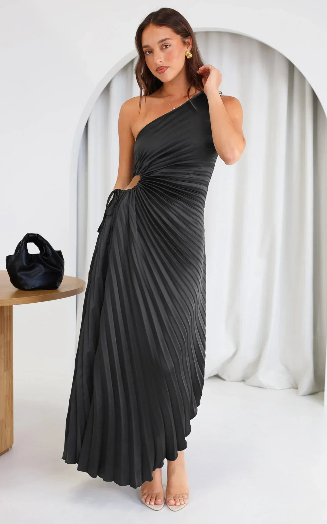 Rhea | One-Shoulder Midi