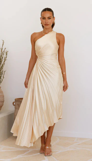 Rhea | One-Shoulder Midi