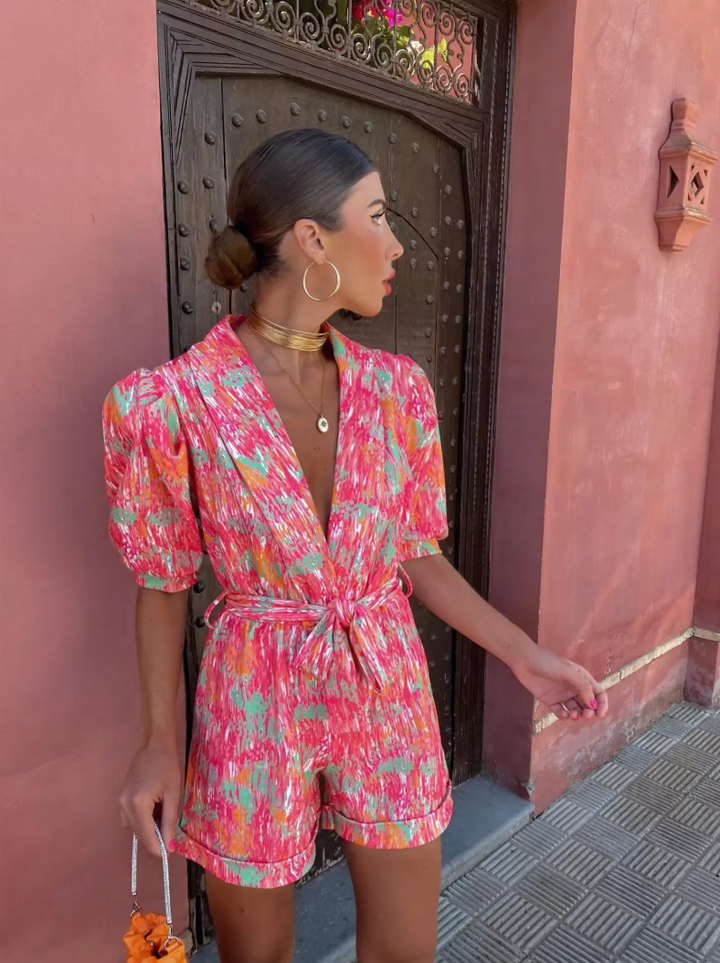 Clarissa - Trendy V-Neck Jumpsuit