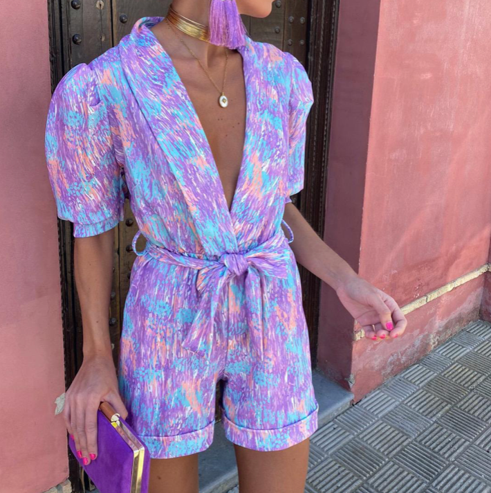 Clarissa - Trendy V-Neck Jumpsuit