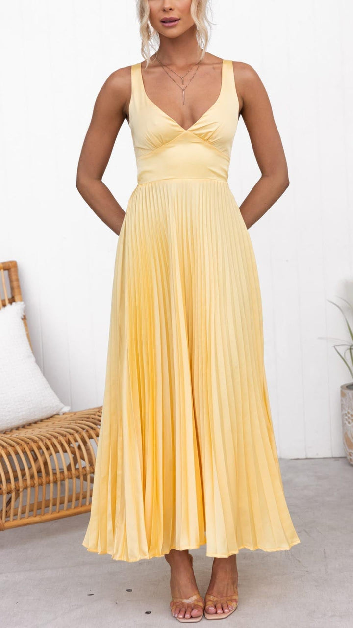 Ivy | Yellow Pleats
