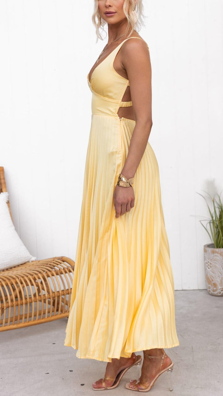 Ivy | Yellow Pleats