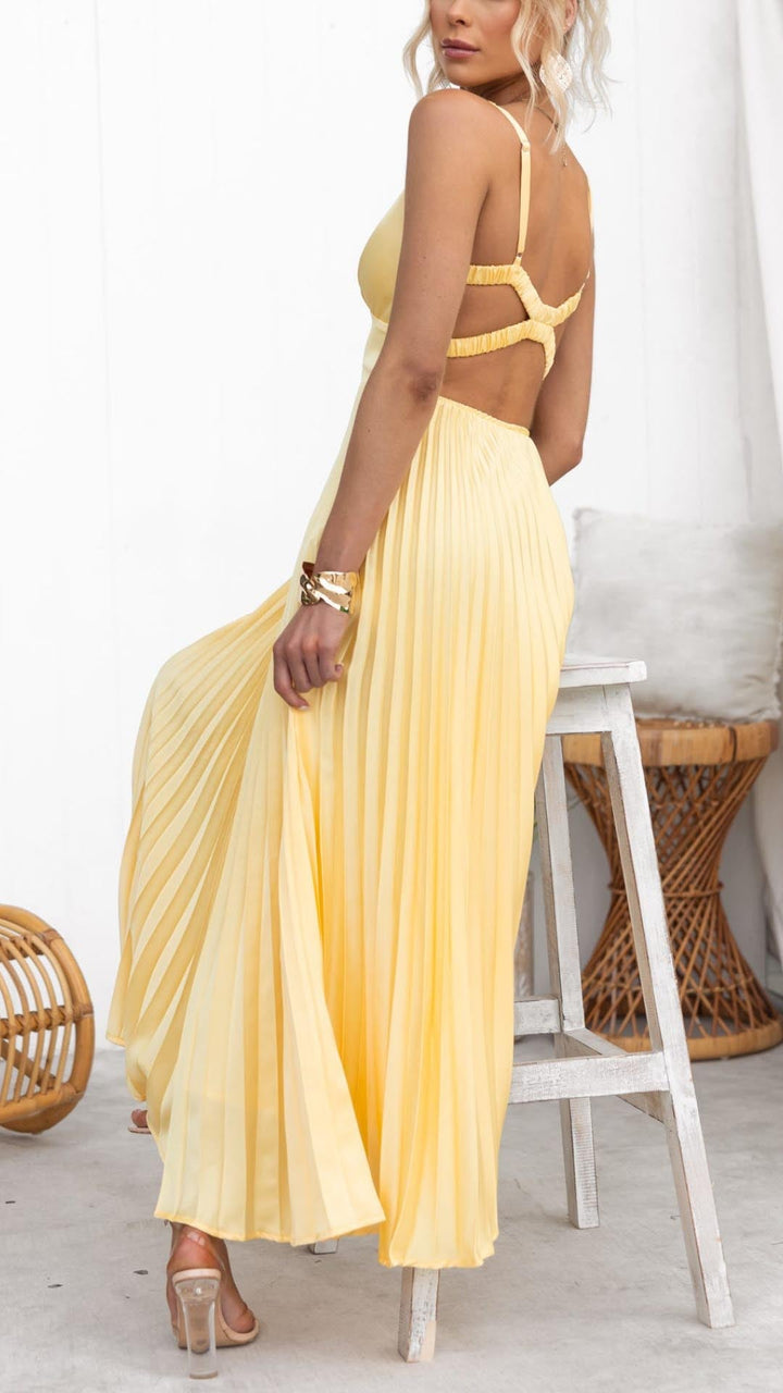 Ivy | Yellow Pleats