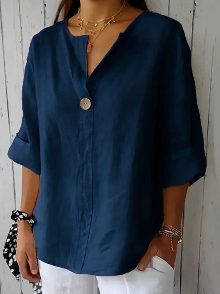 Clara | Elegant V-Neck Blouse