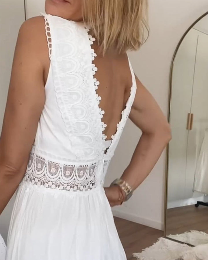 Clover | WHITE LACE DRESS