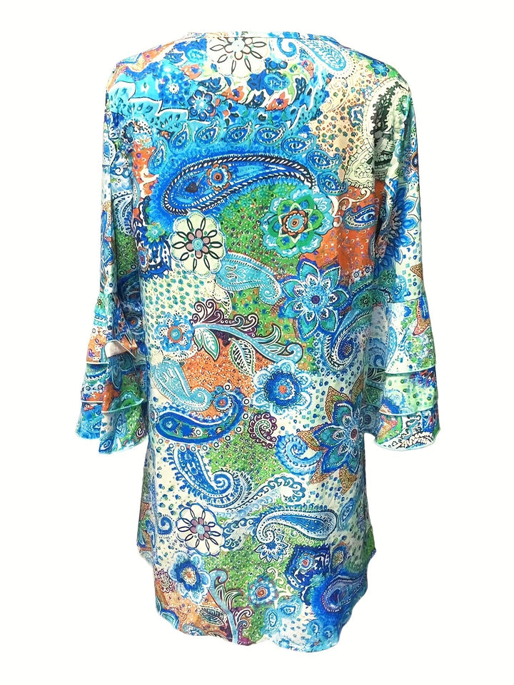 Aniya - Floral V-Neck Dress