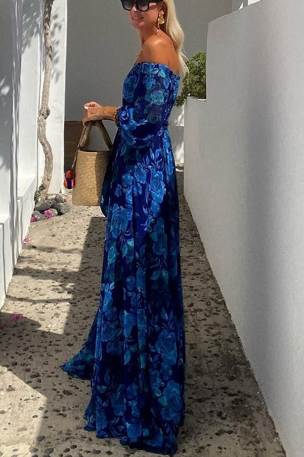 Francesca - Floral Off-Shoulder Maxi Dress