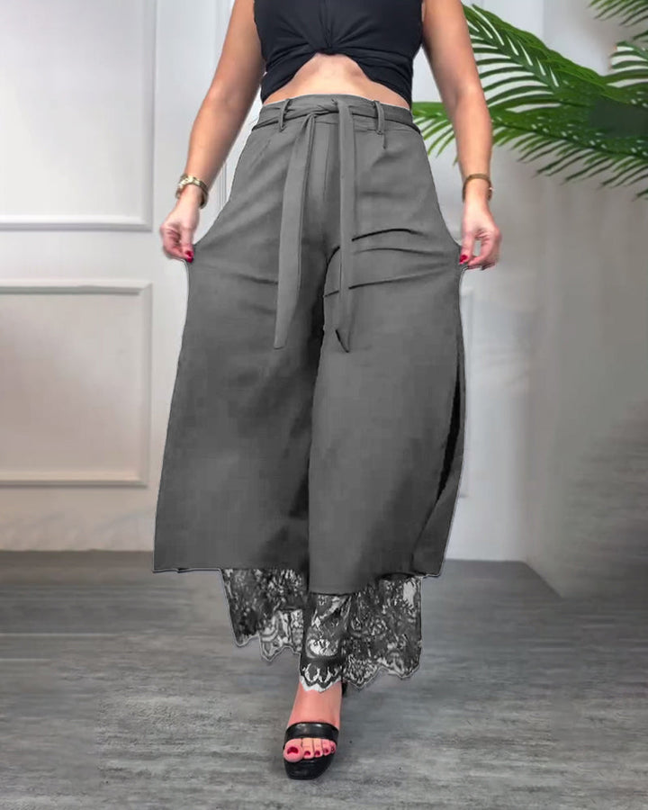 Talia | Trousers with Embroidery
