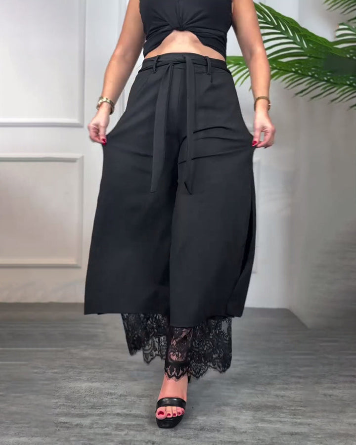 Talia | Trousers with Embroidery