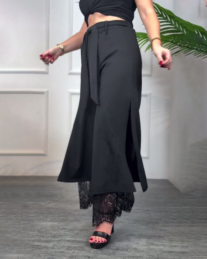 Talia | Trousers with Embroidery
