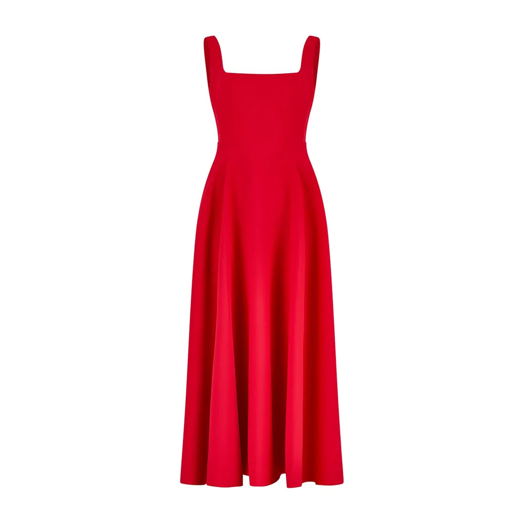 Yade | High-Waisted Midi Dress
