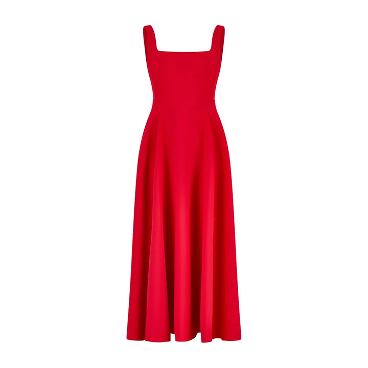 Yade | High-Waisted Midi Dress