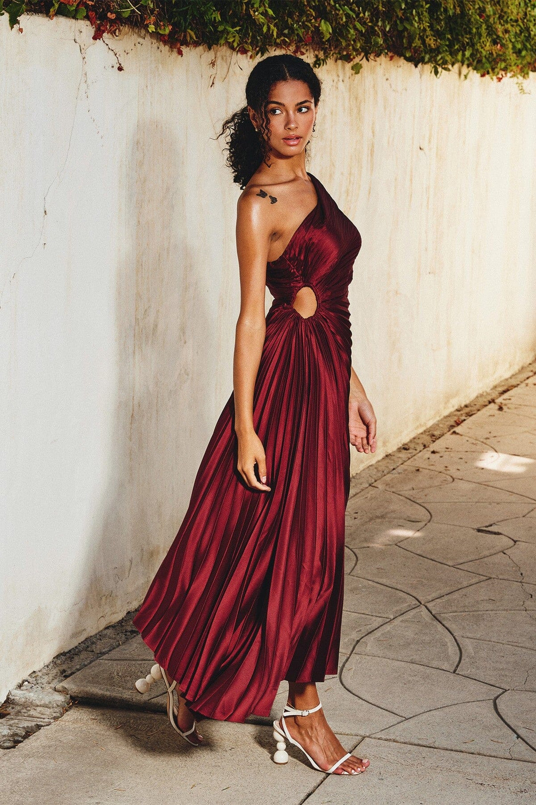 Rhea | One-Shoulder Midi
