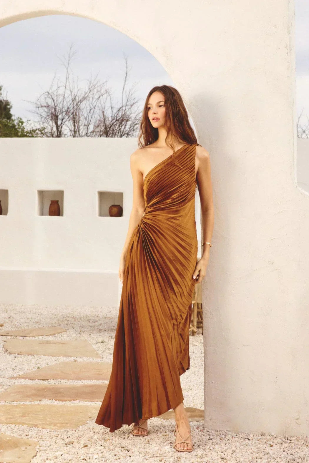 Rhea | One-Shoulder Midi